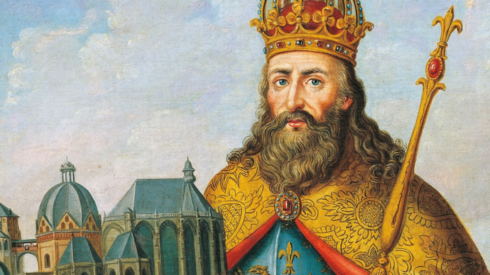 The story of Charlemagne and his luxurious beard