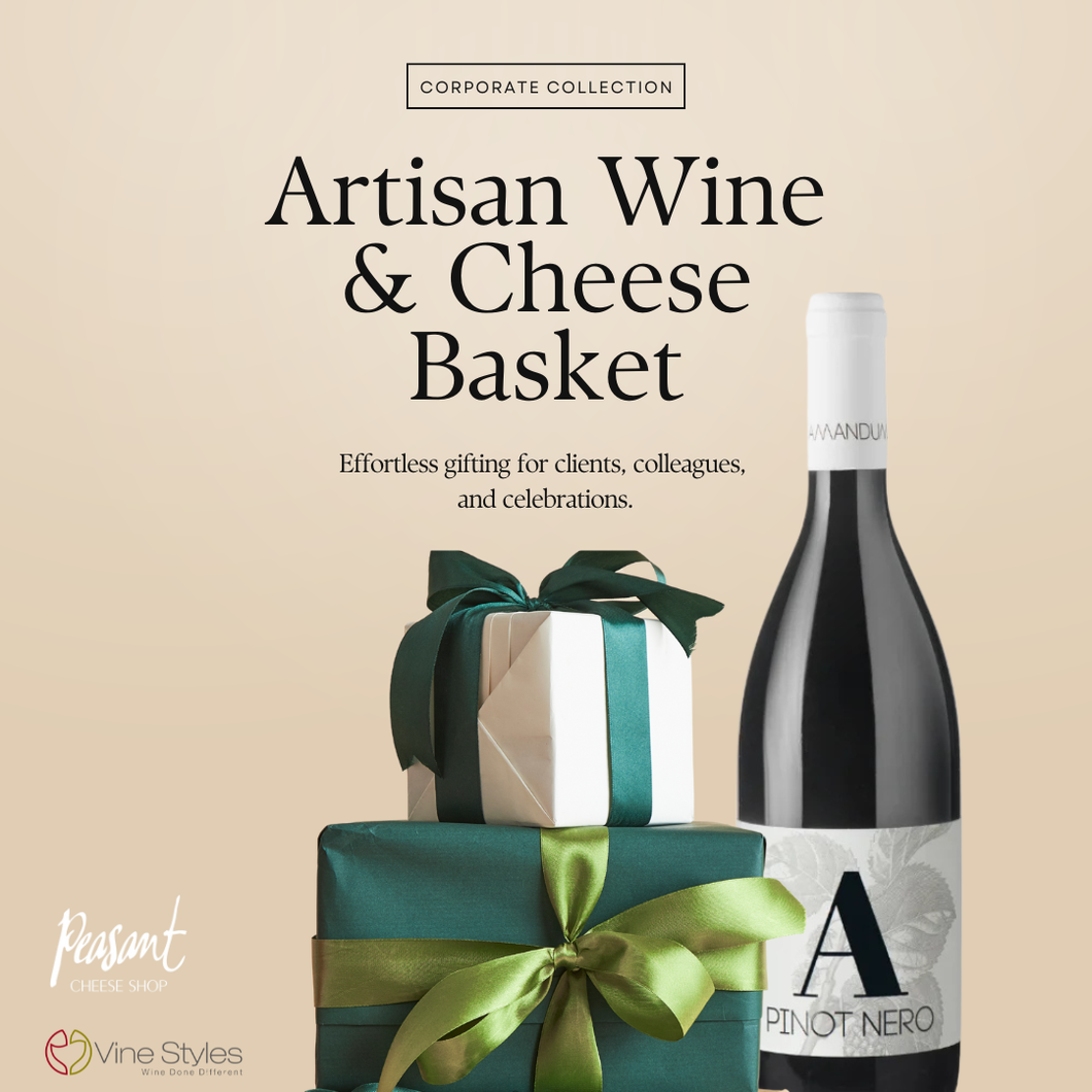 Corporate Collection: Artisan Wine & Cheese Basket