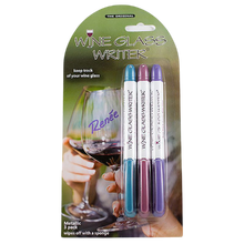 Load image into Gallery viewer, Wine Glass Writer: Spring Set of 3 Pens

