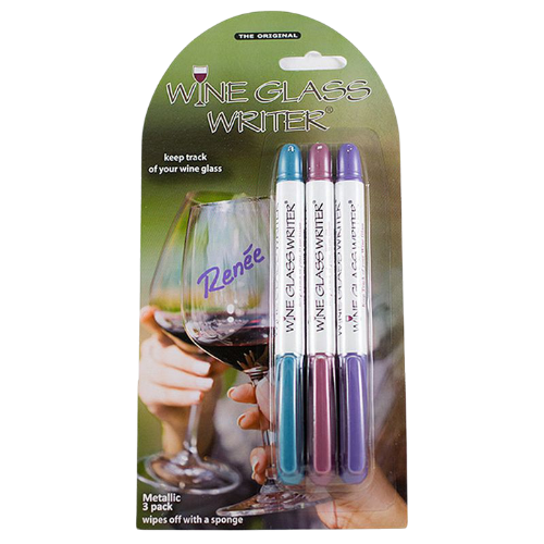 Wine Glass Writer: Spring Set of 3 Pens